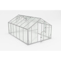 Serre de jardin 12,5m² en aluminium et polycarbonate 6mm Sanus XL12 – Gampre