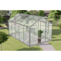 Serre de jardin 7,92m² en aluminium et polycarbonate 6mm Sanus L8 – Gampre