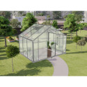 Serre de jardin 6,38m² en aluminium et polycarbonate 6mm Sanus XL7 – Gampre