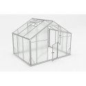 Serre de jardin 6,38m² en aluminium et polycarbonate 6mm Sanus XL7 – Gampre