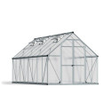 Serre de jardin en alu et polycarbonate 11,8m² Essence™ Silver – Canopia by Palram