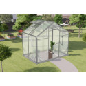 Serre de jardin 6,5m² en aluminium et polycarbonate 6mm Sanus UP! L3 – Gampre