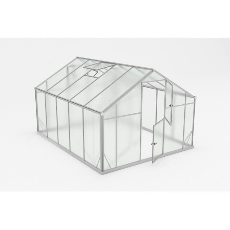 Serre de jardin 10,44m² en aluminium et polycarbonate 6mm Sanus UP! XL10 – Gampre