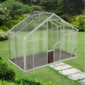 Serre de jardin 4,35m² en aluminium et polycarbonate 6mm Sanus UP! XL4 – Gampre
