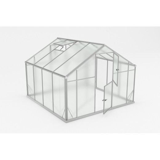 Serre de jardin 8,41m² en aluminium et polycarbonate 6mm Sanus UP! XL9 – Gampre