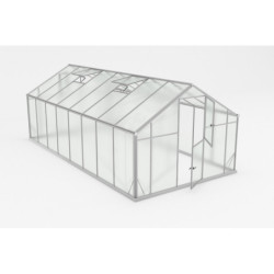 Serre de jardin 16,53m² en aluminium et polycarbonate 6mm Sanus UP! XL16 – Gampre