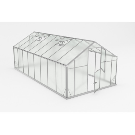 Serre de jardin 16,53m² en aluminium et polycarbonate 6mm Sanus UP! XL16 – Gampre