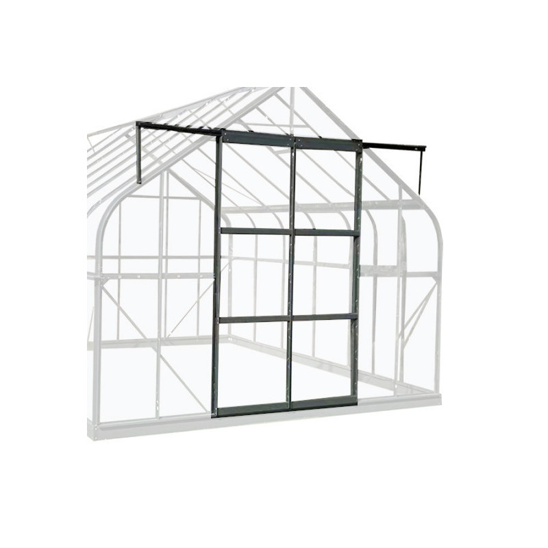 Kit porte complète supplémentaire pour serres Comtesse alu et verre autoportantes largeur 300cm Green Protect