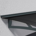 Auvent marquise gris AQUILA™ 1500 – Canopia by Palram