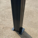 Carport grande hauteur anthracite en aluminium 3,59x6,36m et polycarbonate 6mm