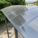 Carport grande hauteur anthracite en aluminium 3,60x5,07m et polycarbonate 6mm