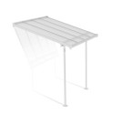 Toit de terrasse 224x224cm en aluminium blanc et polycarbonate 6mm SIERRA - Canopia by Palram