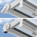 Toit de terrasse 224x224cm en aluminium blanc et polycarbonate 6mm SIERRA - Canopia by Palram