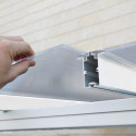 Toit de terrasse 224x224cm en aluminium blanc et polycarbonate 6mm SIERRA - Canopia by Palram
