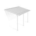 Toit de terrasse 224x448cm en aluminium blanc et polycarbonate 6mm SIERRA - Canopia by Palram