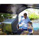 Abri BBQ 180x224cm en alu noir et polycarbonate gris AUSTIN – Canopia by Palram