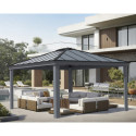 Tonnelle de jardin en alu et polycarbonate 422x484cm Dallas – Canopia by Palram