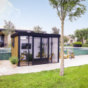 Bureau de jardin en aluminium et bois composite 10,1m² - isolation triple paroi Copenhagen – Canopia by Palram