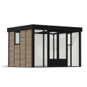 Bureau de jardin en aluminium et bois composite 10,1m² - isolation triple paroi Copenhagen – Canopia by Palram