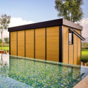 Bureau de jardin en aluminium et bois composite 10,1m² - isolation triple paroi Copenhagen – Canopia by Palram