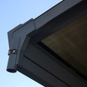 Carport en alu gris et polycarbonate bronze 1 voiture 14,6m² Victoria 5000 - Canopia by Palram