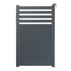 Portillon battant semi-ajouré en aluminium 100x160cm ARNEVA - 2 coloris au choix - ROY