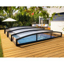 Abri de piscine télescopique MAJORCA 6x4m en aluminium et polycarbonate – Canopia byPalram