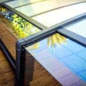 Abri de piscine télescopique MAJORCA 6x4m en aluminium et polycarbonate – Canopia byPalram