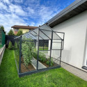 Serre de jardin Hybrid 7,92m² en verre trempé et polycarbonate Sanus L8 - Gampre