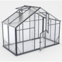 Serre de jardin Hybrid 4,35m² en verre trempé et polycarbonate Sanus XL4 – Gampre