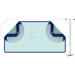 Bâche à bulles été - 400 µ - couleur bleue – pour piscine PORTBAIL – Just'aposé