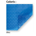 Bâche à bulles été 500 µ GeoBubble - Bleu - New Energy pour piscine BARFLEUR - Justaposé