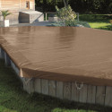 Bâche hiver en PVC - couleur gris foncé – pour piscine MILLY – Just'aposé