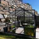 Serre de jardin Hybrid 6,5m² en verre trempé et polycarbonate Sanus UP! L7 - Gampre