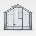 Serre de jardin Hybrid 7,92m² en verre trempé et polycarbonate Sanus UP! L8 - Gampre