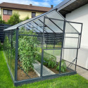 Serre de jardin Hybrid 9,8m² en verre trempé et polycarbonate Sanus UP! L10 - Gampre