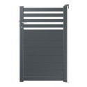 Portillon battant semi-ajouré en aluminium 100x160cm ARNEVA - 2 coloris au choix - ROY