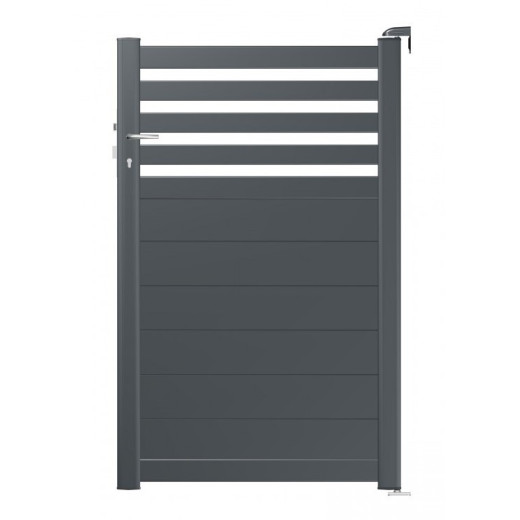 Portillon battant semi-ajouré en aluminium 100x160cm ARNEVA - 2 coloris au choix - ROY