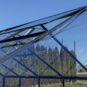 Serre de jardin 4,84m² en aluminium noir et verre trempé Sanus L5 - Gampre