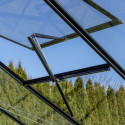 Serre de jardin 7,92m² en aluminium noir et verre trempé Sanus L8 - Gampre