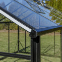 Serre de jardin 7,92m² en aluminium noir et verre trempé Sanus L8 - Gampre