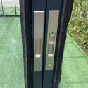 Serre adossée 15,64m² LUXE en aluminium anthracite et verre trempé 4mm - Green Protect