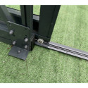 Serre adossée 15,64m² LUXE en aluminium anthracite et verre trempé 4mm - Green Protect