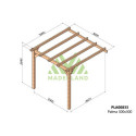 Pergola adossée en bois lamellé-collé 300x300cm Versailles – Maderland