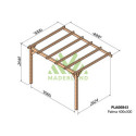 Pergola adossée en bois lamellé-collé 400x300cm Versailles – Maderland