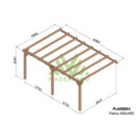 Pergola adossée en bois lamellé-collé 600x400cm Versailles – Maderland