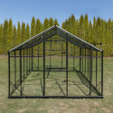 Serre de jardin 9,8m² en aluminium noir et verre trempé Sanus UP! L10 - Gampre
