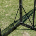 Serre de jardin 8,41m² en aluminium noir et verre trempé Sanus UP! XL9 - Gampre