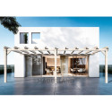 Pergola adossée en bois lamellé-collé 900x500cm Avignon – Maderland