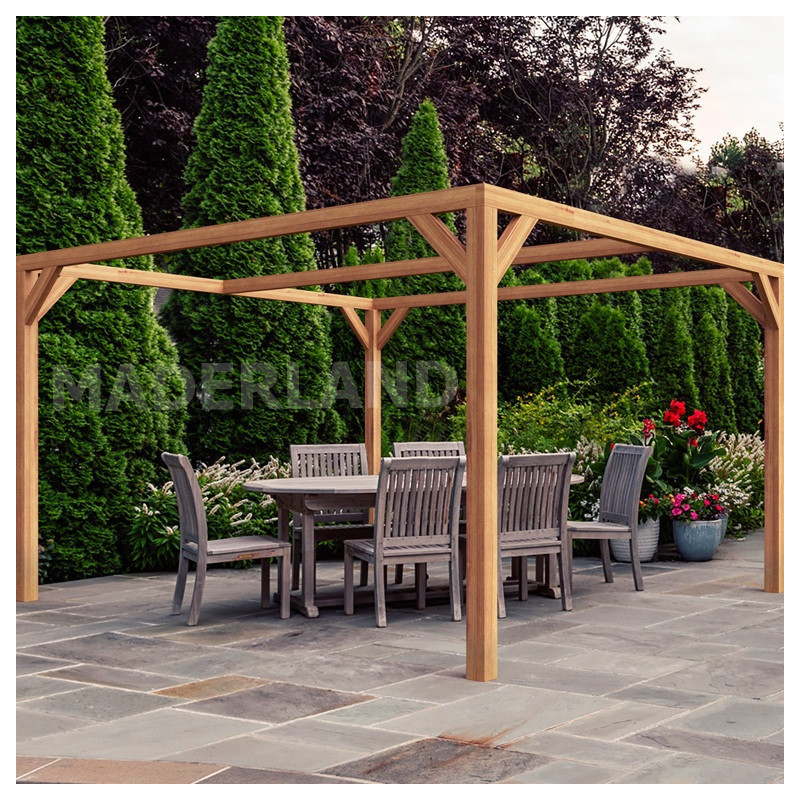 Pergola en bois lamellé-collé 400x300cm CAEN – Maderland